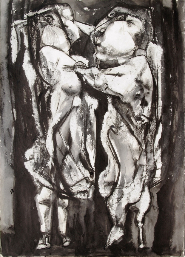 29. Промена на обликот 8 (Интимност 4), 1959, туш на хартија, 59 х 42