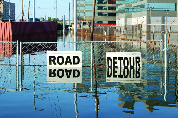 Flooded Street, New Orleans, Louisiana