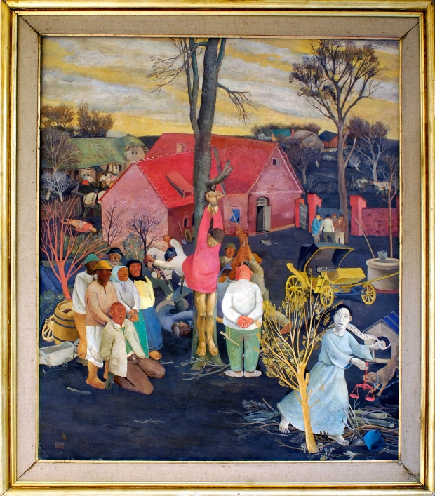 197. Хегедушиќ Крста, Јуститиа (јустиција), масло на платно, 1934, 123х114