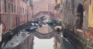 Каналите во Венеција пресушија