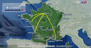 Франција ги забрани домашните летови на кратки релации