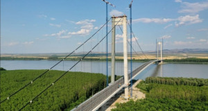 Во Романија е отворен најголемиот висечки мост на Дунав