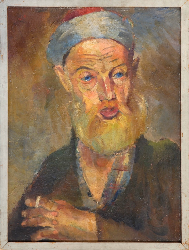 Мартиноски Никола, Турчин со бела брада, масло на картон, 1934-35, 63х48