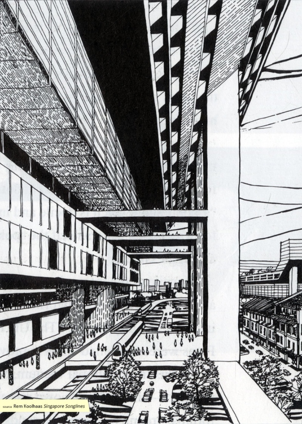 01. Covered city corridor - a linear megastructure that facilitates the natural axiality