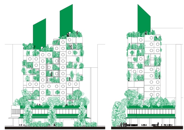06. Nakagin Capsule Tower Green Metamorphoses Project by Yuka Yashida
