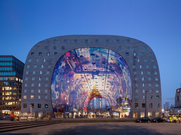 12.Маркетот Markthal во Ротердам, архитекти MVRDV