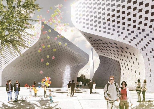 15. Центар за култура во Тирана, арх. BIG (Bjarke Ingels Group)