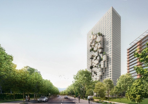 18. Кулата со пиксели, Тирана, проект на MVRDV