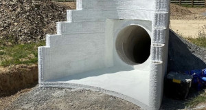 Потпорен бетонски ѕид направен за само еден час и тоа без арматура (ВИДЕО)