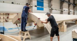 Дрвените лопатки за ветерни турбини со светска премиера во Германија