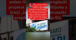 Вучиќ тврди дека ЕУ ќе го прогласи „Јадар“ за стратешки проект, а активистите подготвуваат жалби