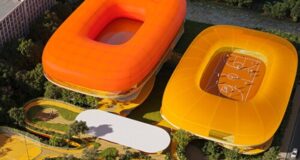 Мембрани на флуидни павилјони на Спортскиот центар Sijing Town во Шангај