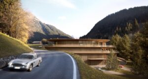 Gstaad House на Foster + Partners – изложбен центар и приватен клуб во швајцарските Алпи
